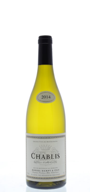Daniel Dampt Chablis 2014 Front Bottle Shot