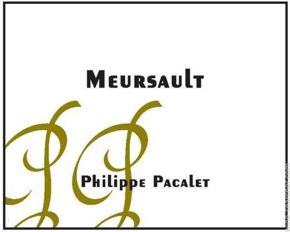 Philippe Pacalet Meursault 2014 Front Label