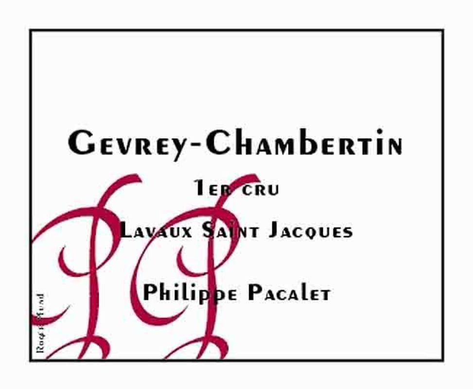 Philippe Pacalet Gevrey-Chambertin Lavaux Saint Jacques Premier Cru 2009 Front Label
