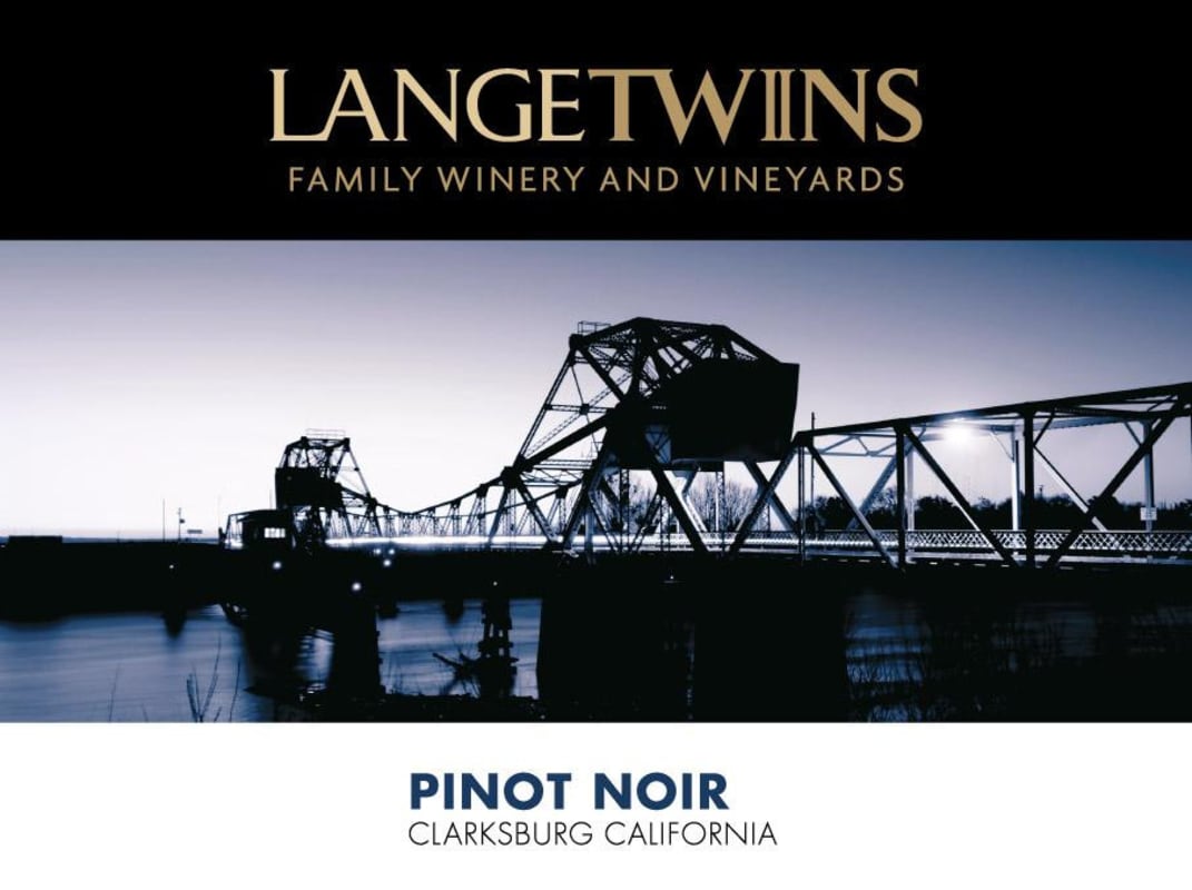 LangeTwins Clarksburg Pinot Noir 2014 Front Label