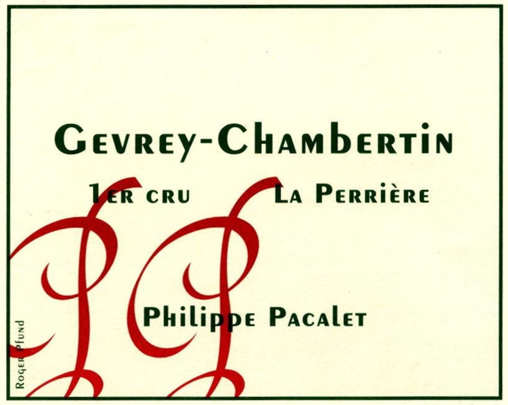 Philippe Pacalet Gevrey-Chambertin La Perriere Premier Cru 2007 Front Label