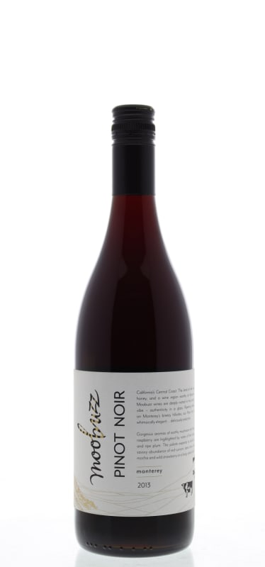 Moobuzz Monterey Pinot Noir 2013 Front Bottle Shot