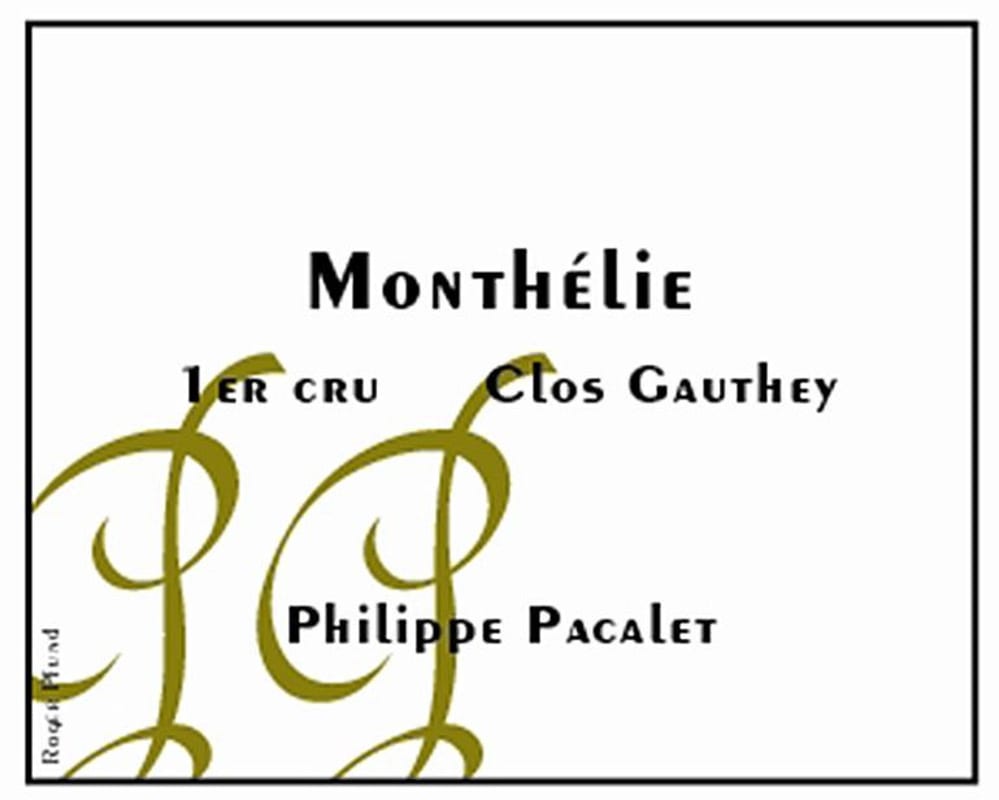 Philippe Pacalet Monthelie Clos Gauthey Premier Cru 2014 Front Label