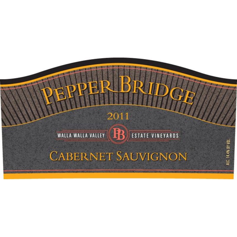 Pepper Bridge Winery Cabernet Sauvignon 2011 Front Label