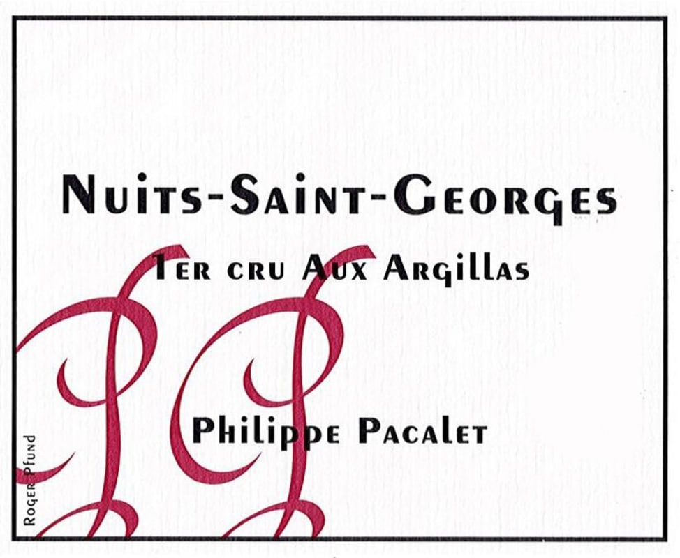 Philippe Pacalet Nuits-Saint-Georges Aux Argillas Premier Cru 2015 Front Label