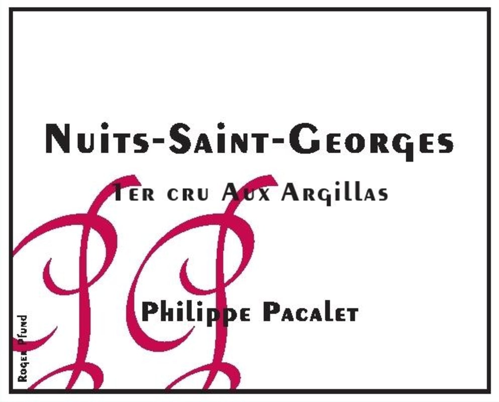 Philippe Pacalet Nuits-Saint-Georges Aux Argillas Premier Cru 2011 Front Label