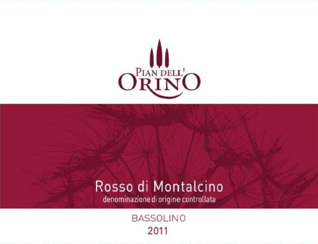 Pian dell'Orino Rosso di Montalcino 2011 Front Label