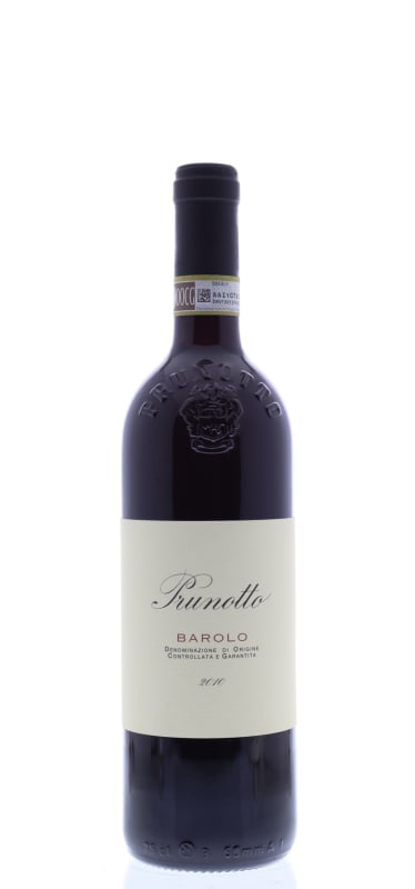 Prunotto Barolo 2010 Front Bottle Shot