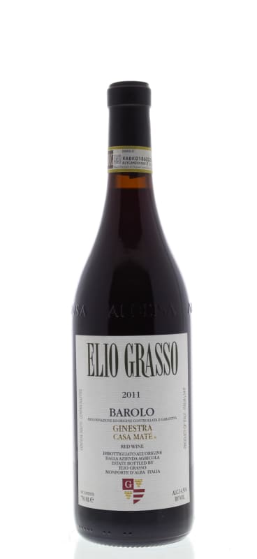 Elio Grasso Barolo Ginestra Casa Mate 2011 Front Bottle Shot