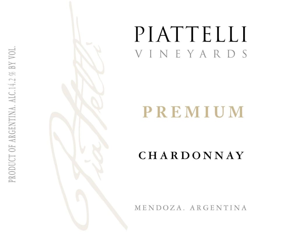 Piattelli Premium Chardonnay 2010 Front Label