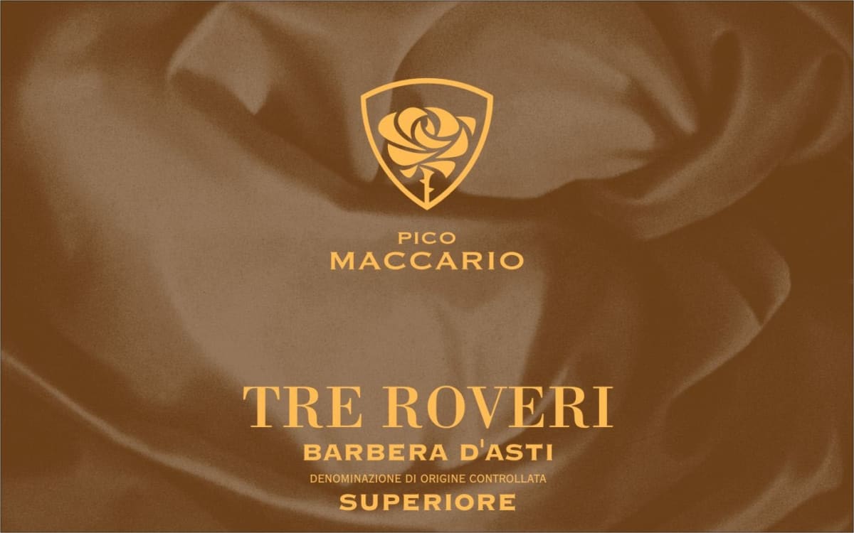 Pico Maccario Tre Roveri Barbera d'Asti Superiore 2008 Front Label