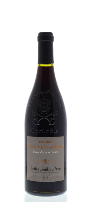Tour Saint-Michel Chateauneuf-du-Pape Cuvee des Deux Soeurs 2013 Front Bottle Shot