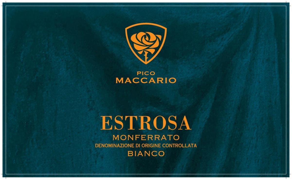Pico Maccario Estrosa Monferrato Bianco 2012 Front Label