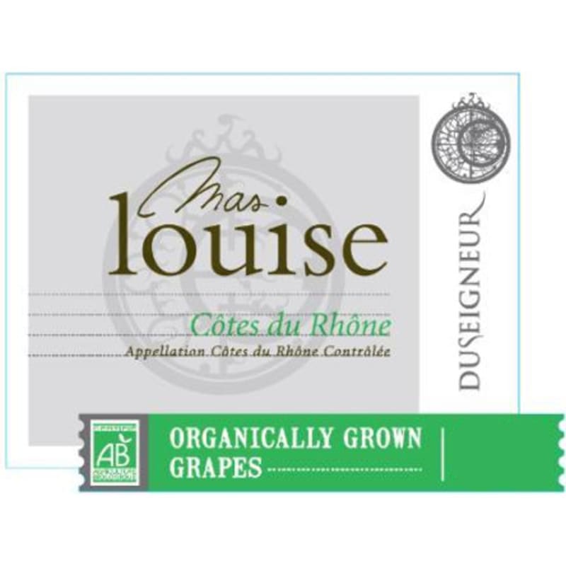 Domaine Duseigneur Mas Louise Cotes du Rhone 2012 Front Label