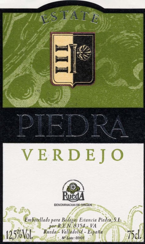 Val Piedra Verdejo 2008 Front Label
