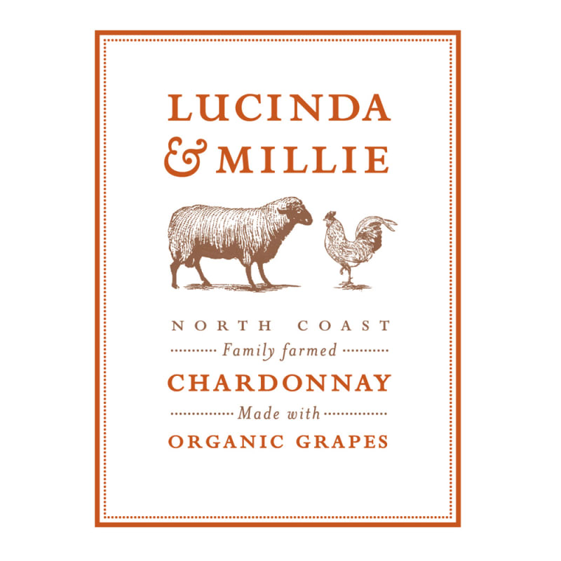 Lucinda & Millie Organic Chardonnay 2013 Front Label
