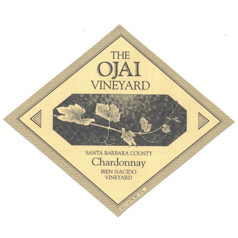 Ojai Bien Nacido Chardonnay 2013 Front Label