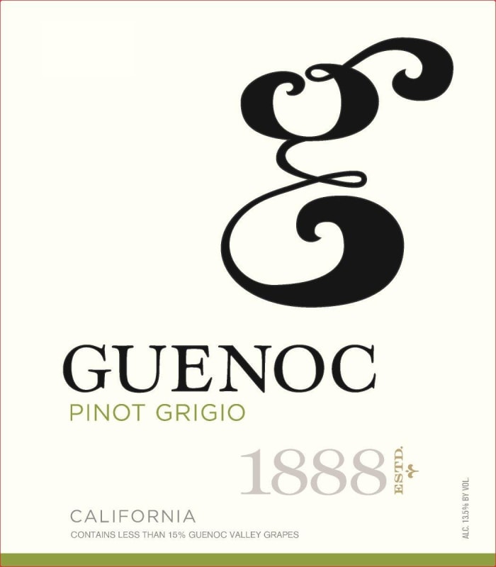 Langtry Estate Guenoc California Pinot Grigio 2015 Front Label
