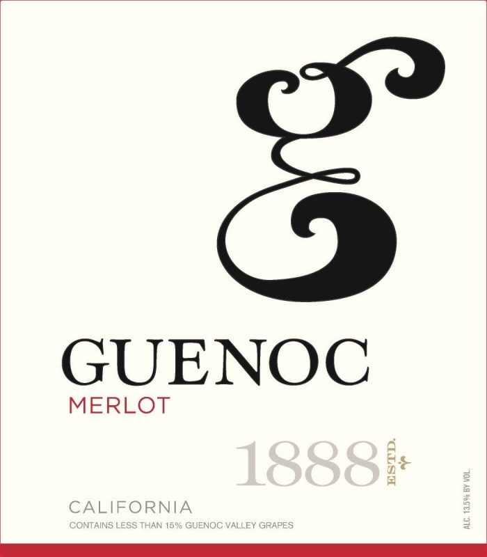Langtry Estate Guenoc California Merlot 2014 Front Label