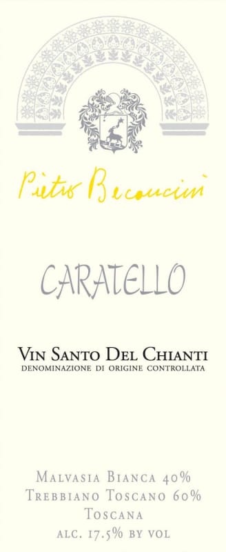 Pietro Beconcini Caratello Vin Santo del Chianti 1999 Front Label