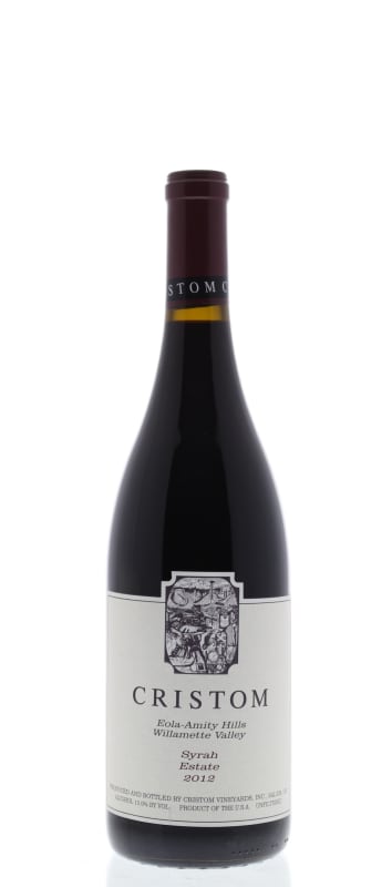 Cristom Estate Syrah 2012 Front Bottle Shot