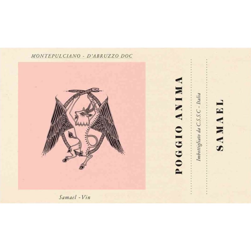 Poggio Anima Samael Montepulciano d'Abruzzo 2013 Front Label