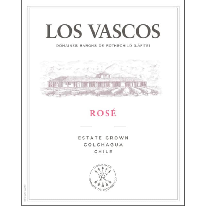 Los Vascos Rose 2015 Front Label