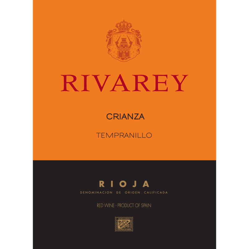 Rivarey Crianza 2012 Front Label