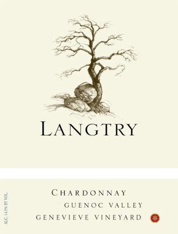 Langtry Estate Genevieve Vineyard Chardonnay 2013 Front Label