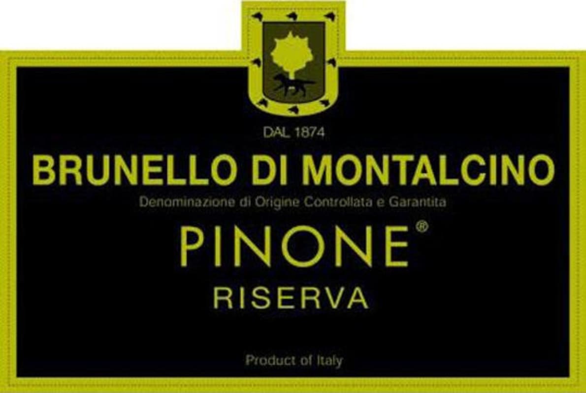 Pinino Brunello di Montalcino Pinone Riserva 2010 Front Label