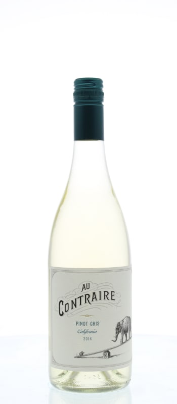 Au Contraire Pinot Gris 2014 Front Bottle Shot