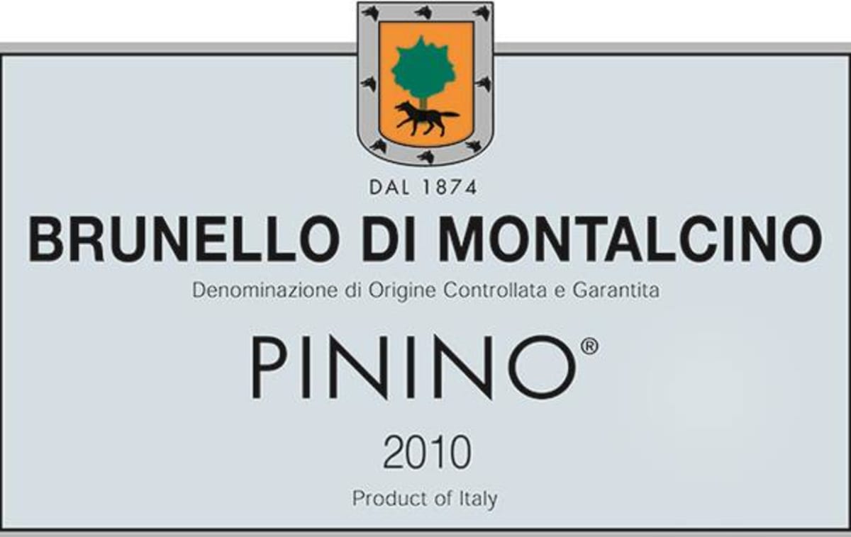 Pinino Brunello di Montalcino 2010 Front Label