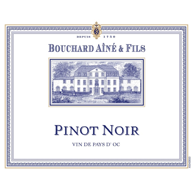 Bouchard Aine & Fils Pinot Noir Pays d'Oc 2014 Front Label