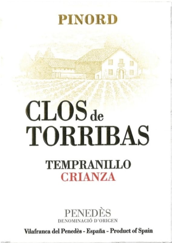 Bodegas Pinord Clos de Torribas Crianza 2008 Front Label