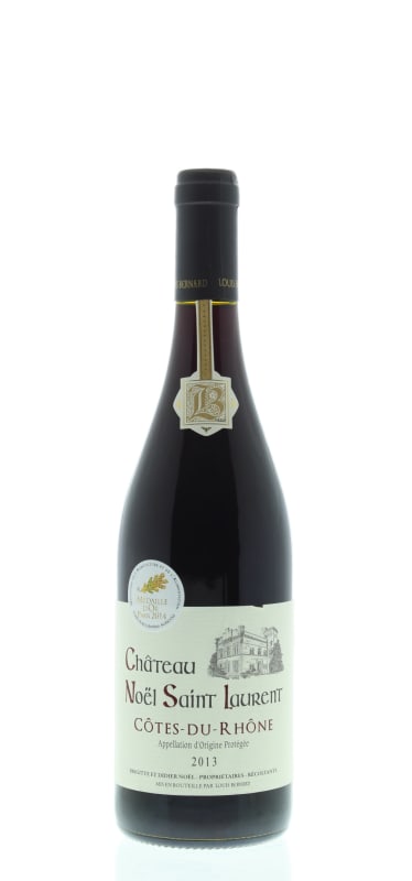 Louis Bernard Cotes du Rhone Chateau Noel St. Laurent Rouge 2013 Front Bottle Shot