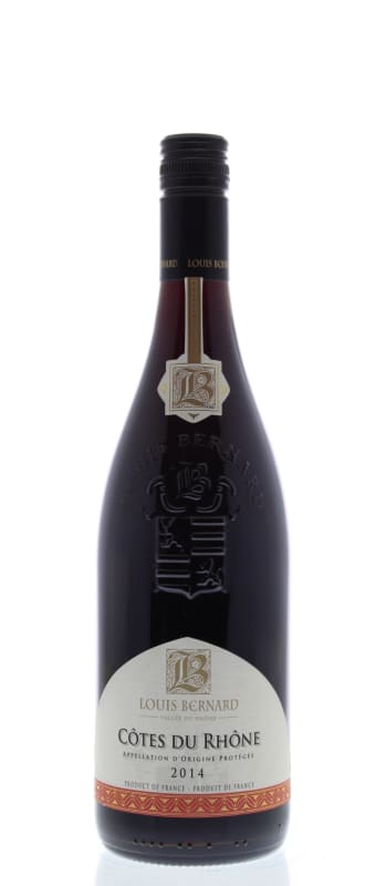 Louis Bernard Cotes du Rhone 2014 Front Bottle Shot