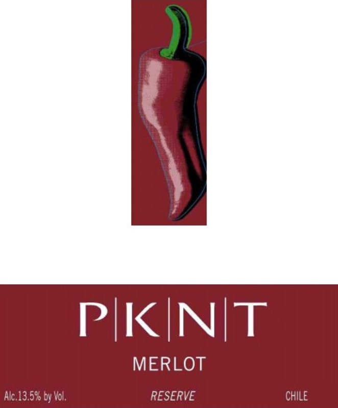 PKNT Reserve Merlot 2012 Front Label
