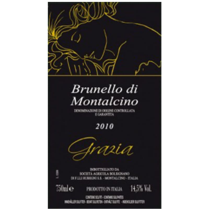 Il Bosco di Grazia Brunello di Montalcino Grazia 2010 Front Label