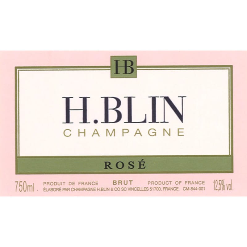 H. Blin Rose Front Label