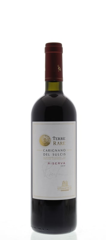 Sella & Mosca Terre Rare Riserva Carignano 2010 Front Bottle Shot