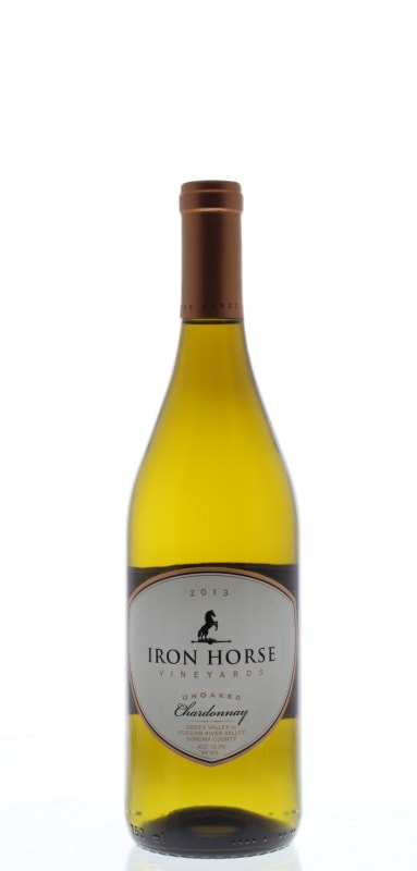 Iron Horse Unoaked Chardonnay 2013 Front Bottle Shot
