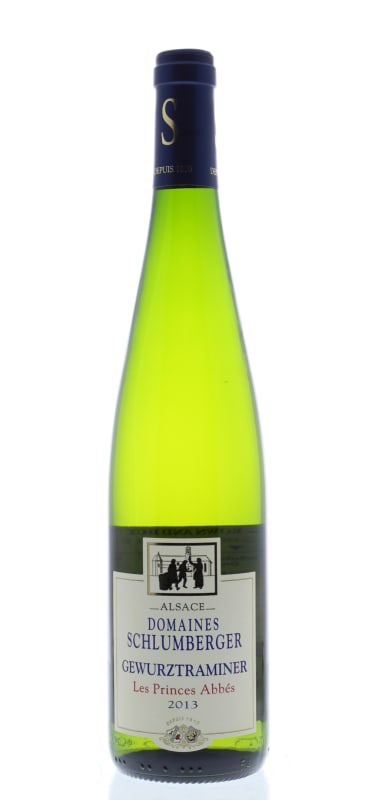 Domaines Schlumberger Les Princes Abbes Gewurztraminer 2013 Front Bottle Shot