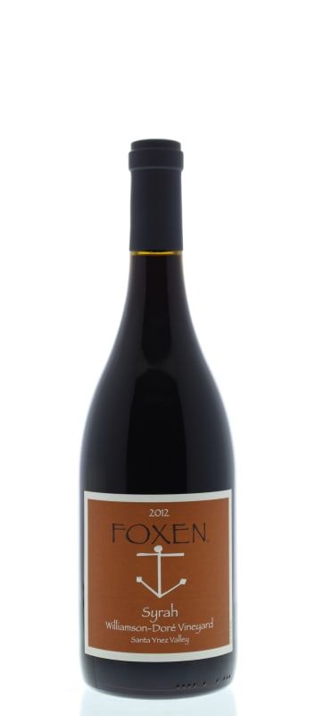 Foxen Williamson Dore Vineyard Syrah 2012 Front Bottle Shot