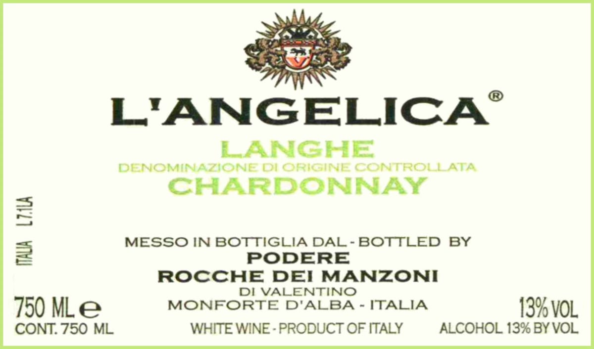 Rocche dei Manzoni Langhe L'Angelica Chardonnay 2006 Front Label