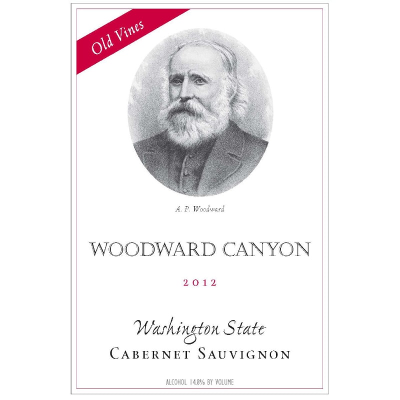 Woodward Canyon Old Vines Cabernet Sauvignon 2012 Front Label