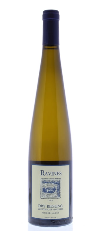 Ravines Argetsinger Dry Riesling 2012 Front Bottle Shot