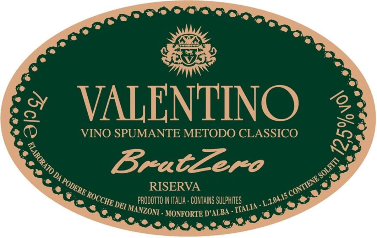 Rocche dei Manzoni Valentino Brut Zero Riserva Metodo Classico 2002 Front Label