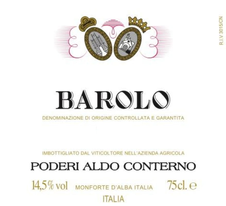 Aldo Conterno Barolo 2011 Front Label