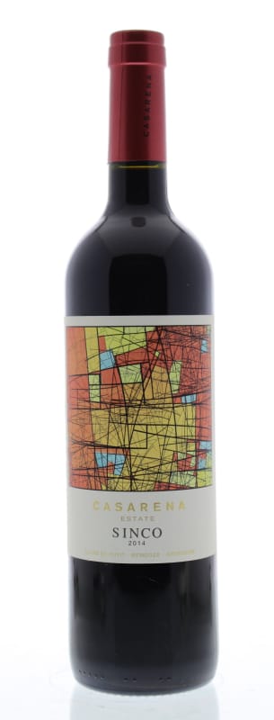 Casarena Sinco Red Blend 2014 Front Bottle Shot