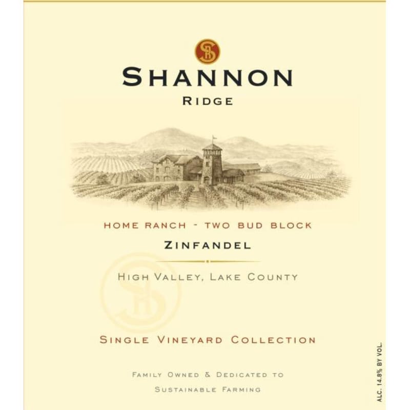 Shannon Reserve Two Bud Block Zinfandel 2011 Front Label